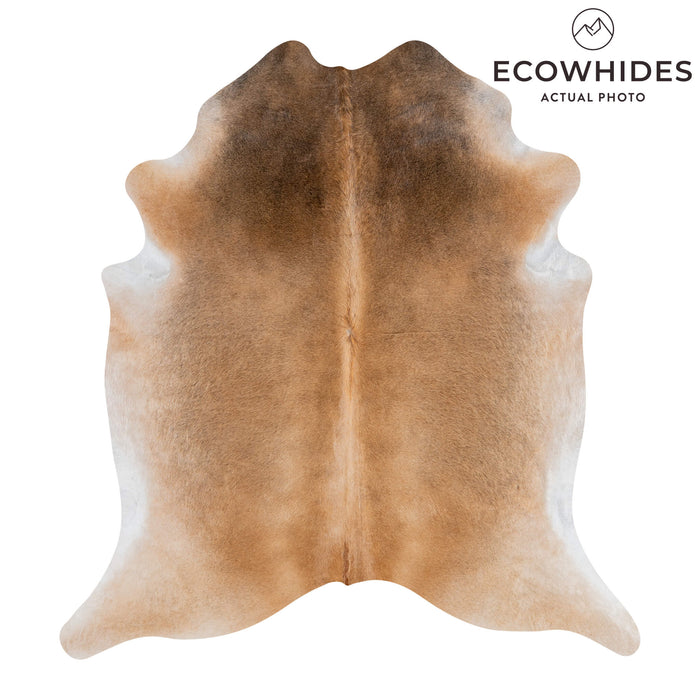 Brazilian Grey Palomino Cowhide Rug Size 7'6" L x 6'10" W 3146