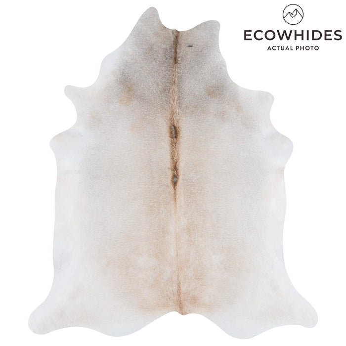Brazilian Grey Palomino Cowhide Rug Size 7'7" L x 6'7" W 3162