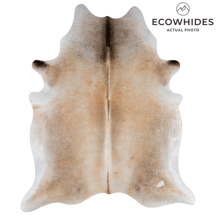 Brazilian Grey Palomino Cowhide Rug Size 7'6" L x 6'3" W 3163