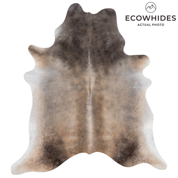 Brazilian Grey Palomino Cowhide Rug Size 7'7" L x 6'11" W 3177
