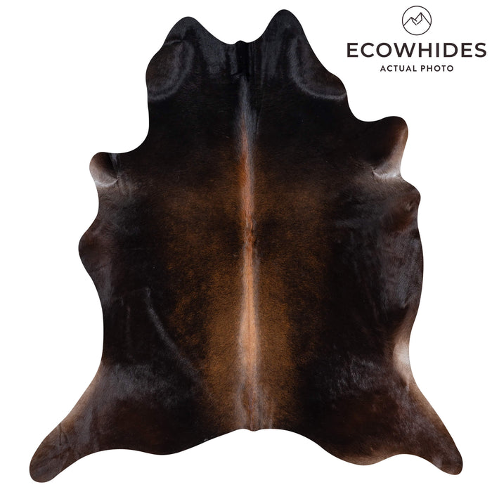 Brazilian Mahogany Cowhide Rug Size 7'5" L x 6'10" W 3199