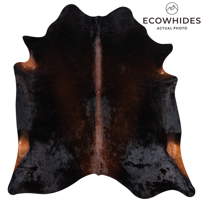 Brazilian Mahogany Cowhide Rug Size 7'0" L x 6'3" W 3200