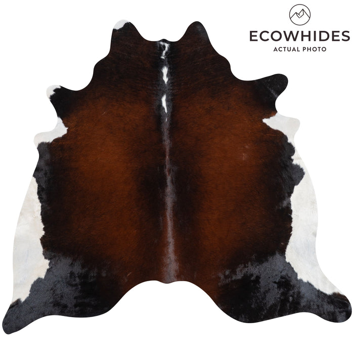 Brazilian Mahogany Cowhide Rug Size 7'1" L x 7'4" W 3209