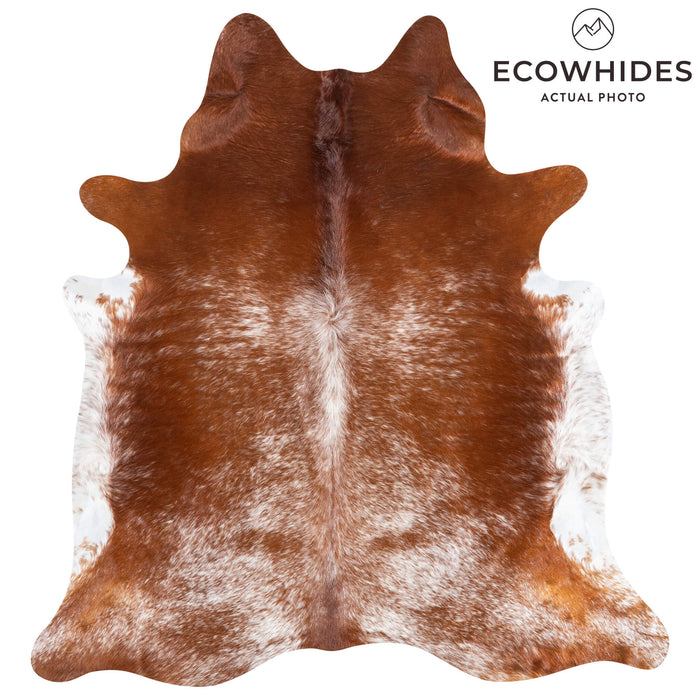 Brazilian Brown Salt and Pepper Cowhide Rug Size 6'11" L x 6'7" W 3330