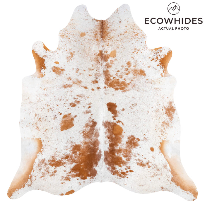 Brazilian Brown Salt and Pepper Cowhide Rug Size 7'1" L x 6'10" W 3344