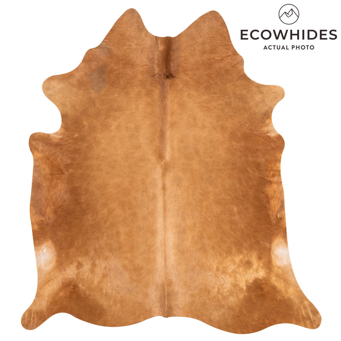 Brazilian Brown Cowhide Rug Size 7'0" L x 6'5" W 3427