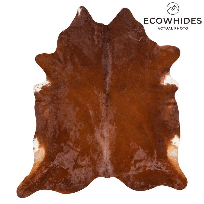 Brazilian Brown Cowhide Rug Size 8'4" L x 7'6" W 3439