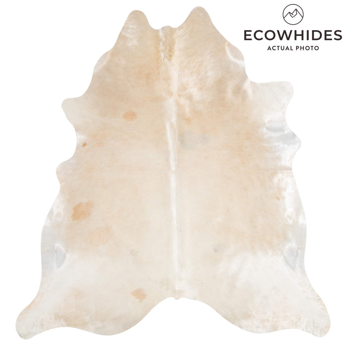 Brazilian Champagne Cowhide Rug Size 7'5" L x 7'0" W 3464