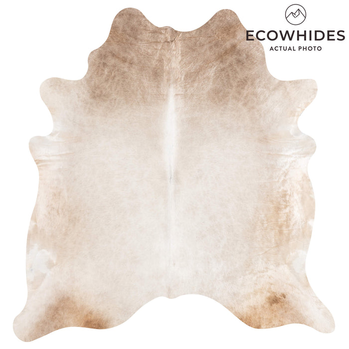 Brazilian Champagne Cowhide Rug Size 6'11" L x 6'10" W 3469