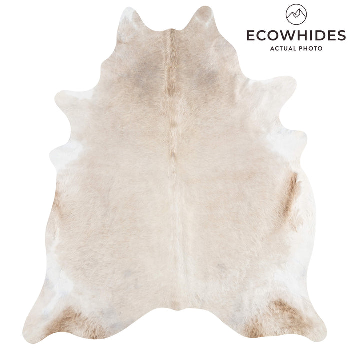 Brazilian Champagne Cowhide Rug Size 7'6" L x 6'8" W 3472