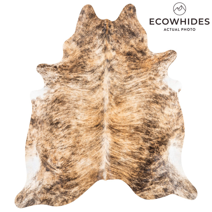 Brazilian Brindle Cowhide Rug Size 7'11" L x 7'1" W 3489