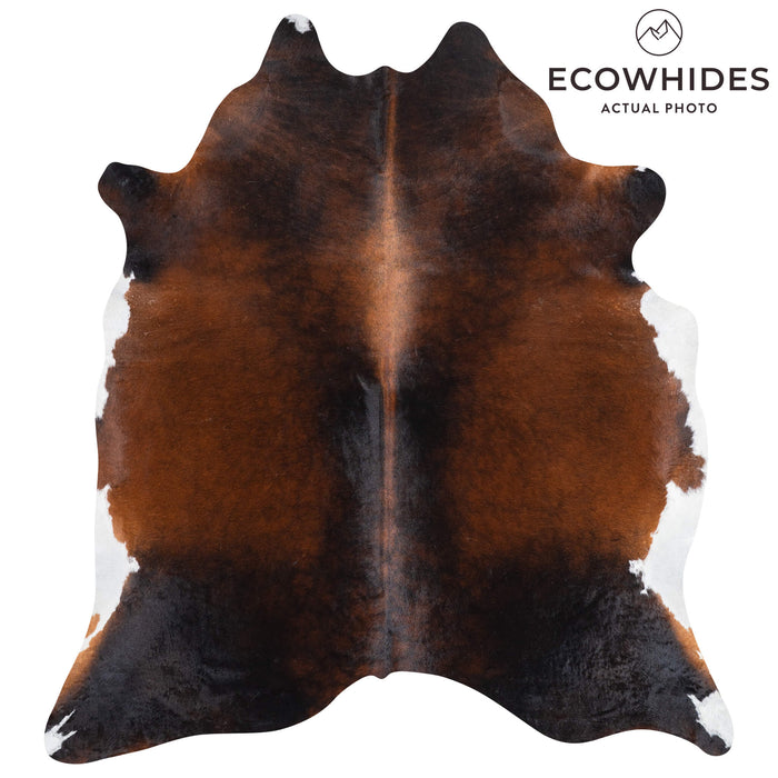 Brazilian Mahogany Cowhide Rug Size 7'4" L x 6'7" W 3500
