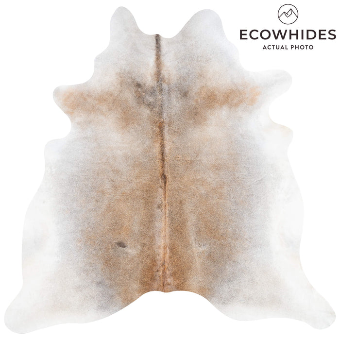 Brazilian Grey Palomino Cowhide Rug Size 6'9" L x 6'7" W 3506