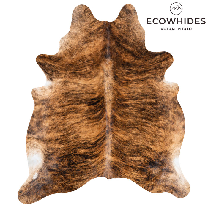 Brazilian Brindle Cowhide Rug Size 6'11" L x 5'10" W 3520