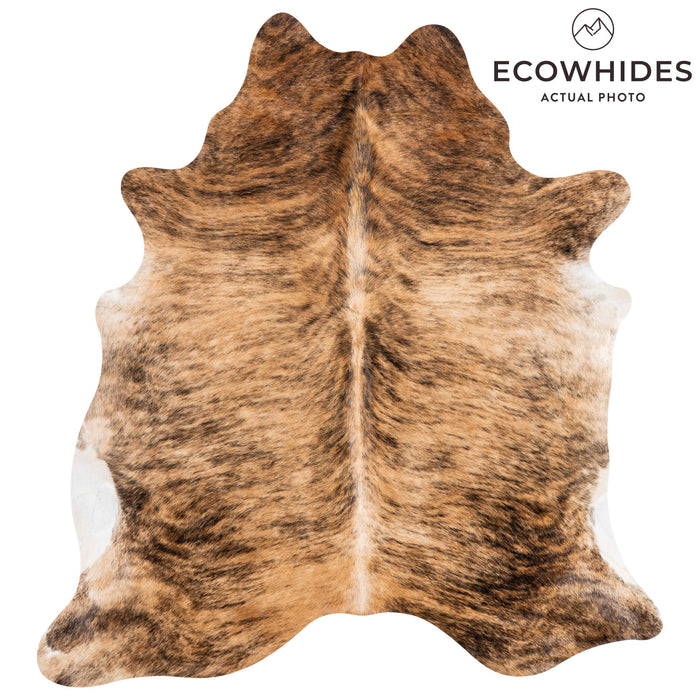 Brazilian Brindle Cowhide Rug Size 6'5" L x 5'10" W 3523