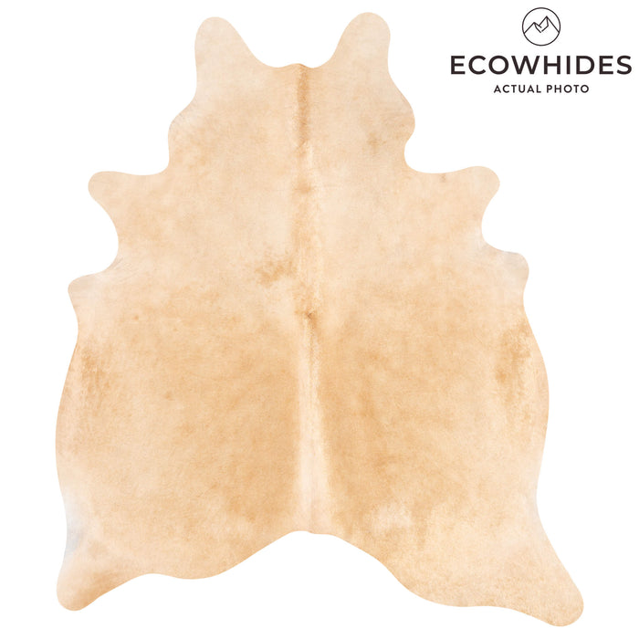 Brazilian Beige Cowhide Rug Size 6'11" L x 5'10" W 3532