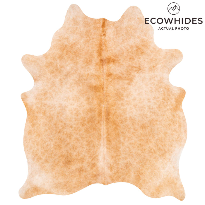 Brazilian Beige Cowhide Rug Size 6'2" L x 5'3" W 3534