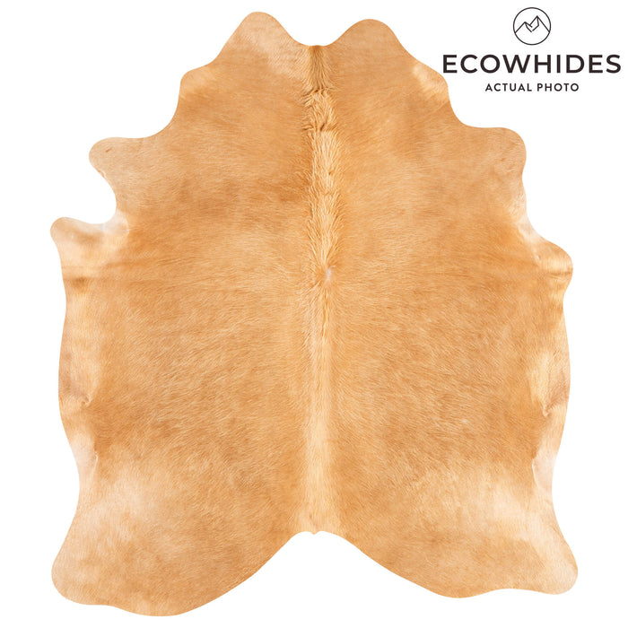 Brazilian Beige Cowhide Rug Size 6'3" L x 5'4" W 3535