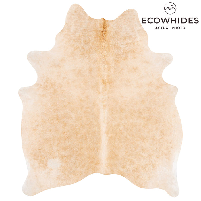Brazilian Beige Cowhide Rug Size 6'10" L x 5'6" W 3541