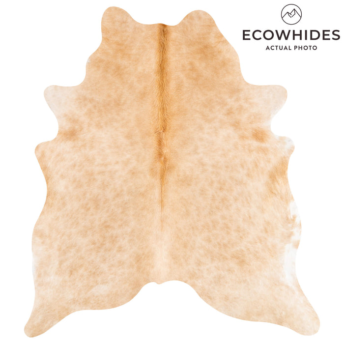 Brazilian Beige Cowhide Rug Size 6'7" L x 5'10" W 3542