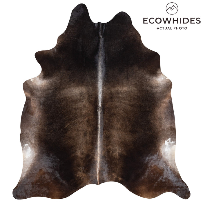 Brazilian Mahogany Cowhide Rug Size 7'11" L x 6'10" W 3601