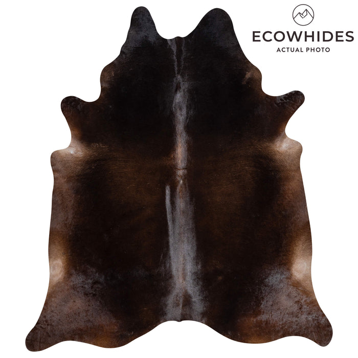 Brazilian Mahogany Cowhide Rug Size 7'11" L x 6'9" W 3614