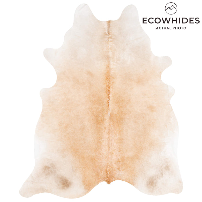 Brazilian Beige Cowhide Rug Size 8'4" L x 6'7" W 3618