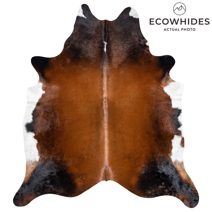 Brazilian Mahogany Cowhide Rug Size 8'4" L x 7'3" W 3657