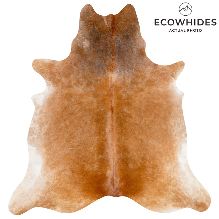 Brazilian Beige Cowhide Rug Size 8'2" L x 7'5" W 3678