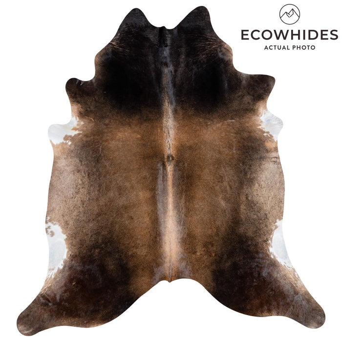 Brazilian Mahogany Cowhide Rug Size 8'5" L x 7'8" W 3686