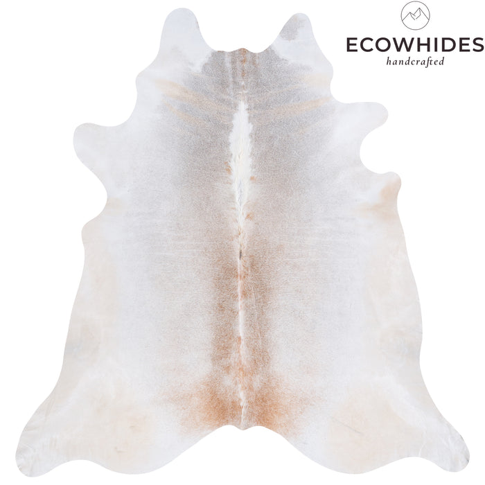 Brazilian Grey Palomino Cowhide Rug Size 7'7" L x 7'4" W 4522