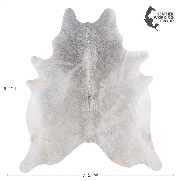 Brazilian Grey Palomino Cowhide Rug Size 8'1" L x 7'5" W 4536