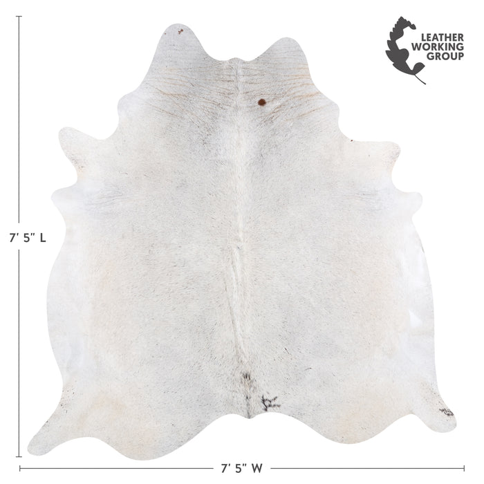 Brazilian Grey Palomino Cowhide Rug Size 7'5" L x 7'5" W 4556