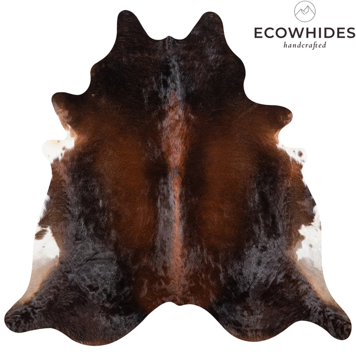 Brazilian Mahogany Cowhide Rug Size 6'11" L x 7'1" W 4611