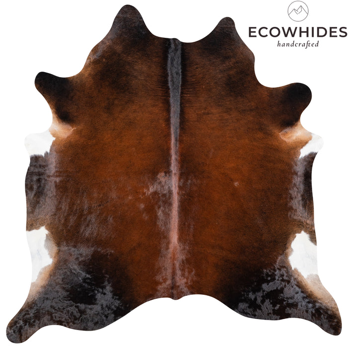 Brazilian Mahogany Cowhide Rug Size 6'11" L x 6'10" W 4616