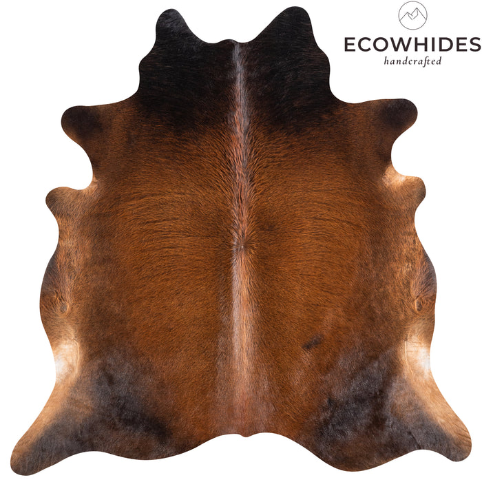 Brazilian Mahogany Cowhide Rug Size 6'8" L x 6'8" W 4618