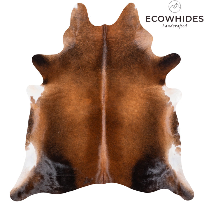 Brazilian Mahogany Cowhide Rug Size 7'6" L x 7'0" W 4620