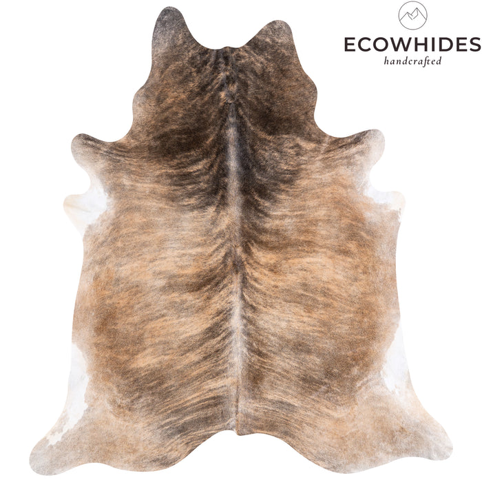 Brazilian Light Brindle Cowhide Rug Size 8'3" L x 7'5" W 4742
