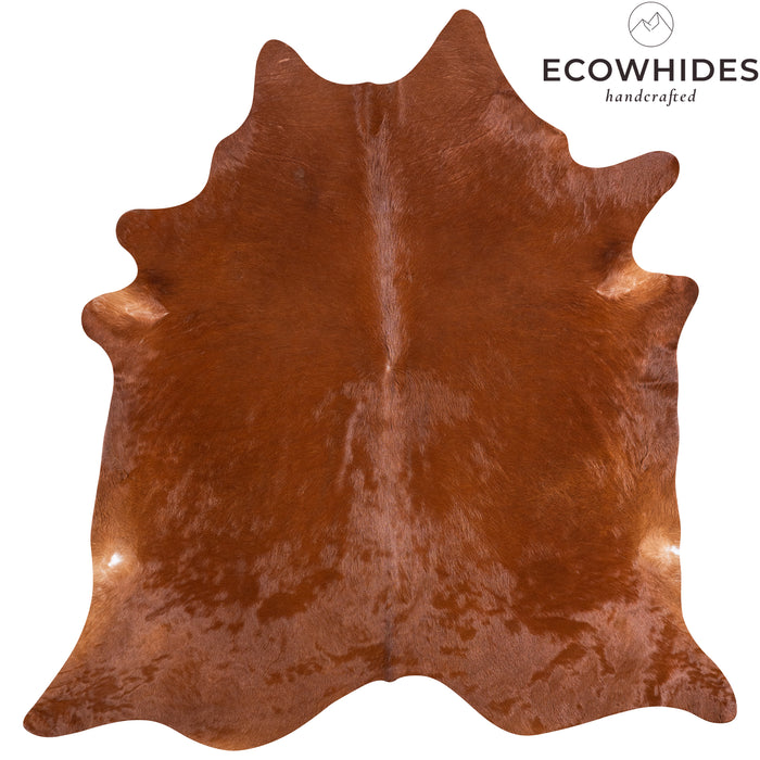 Brazilian Brown Cowhide Rug Size 7'10" L x 7'6" W 4765