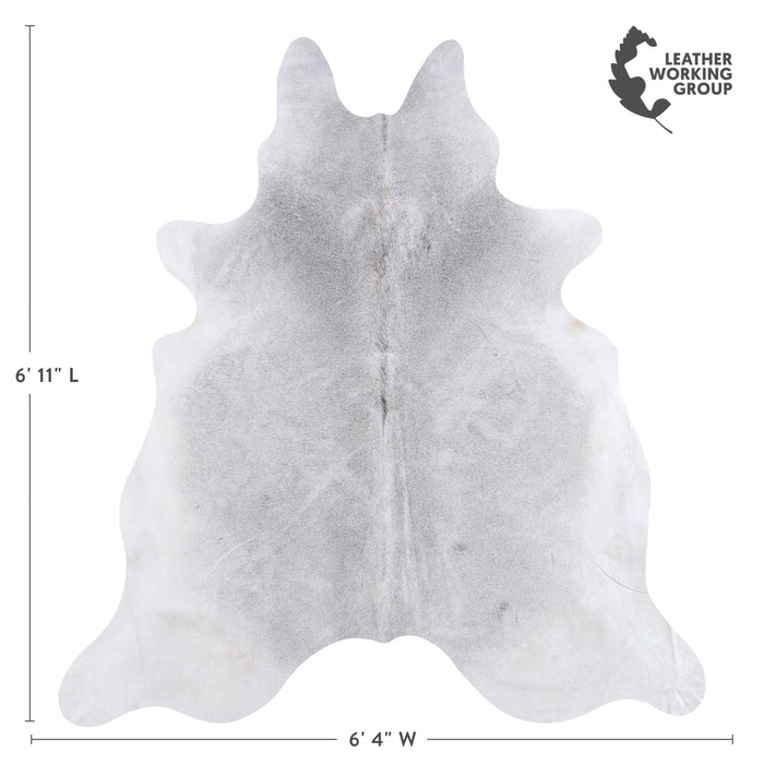 Brazilian Grey Cowhide Rug Size 6'11" L x 6'7" W 4816