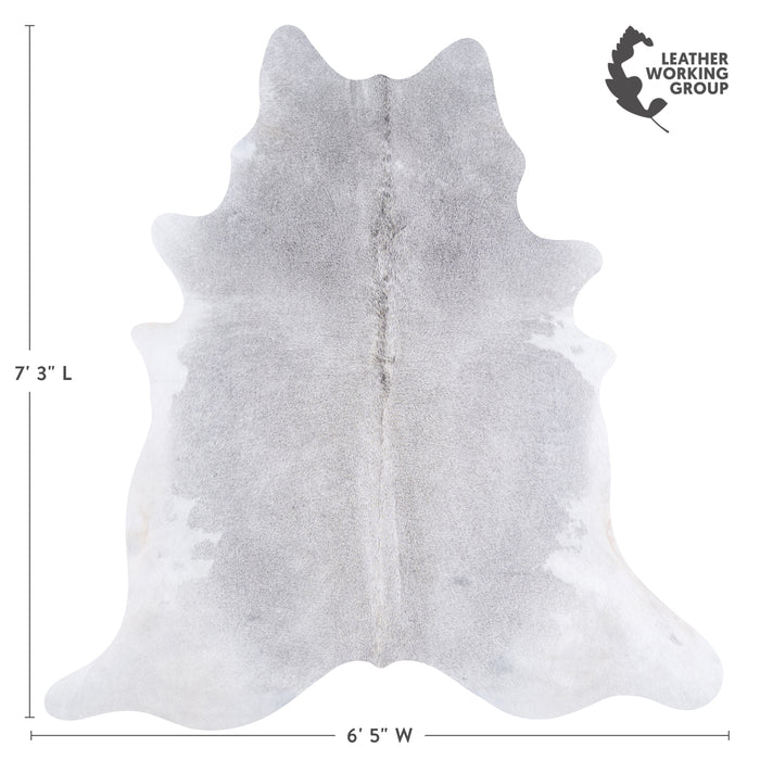 Brazilian Grey Cowhide Rug Size 7'3" L x 6'5" W 4817