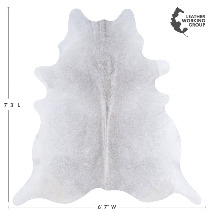 Brazilian Grey Cowhide Rug Size 7'3" L x 6'7" W 4818