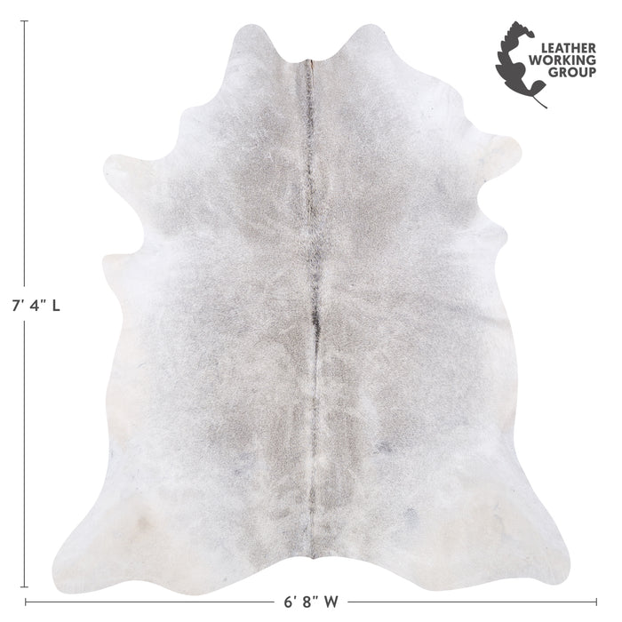 Brazilian Grey Cowhide Rug Size 7'4" L x 6'8" W 4829