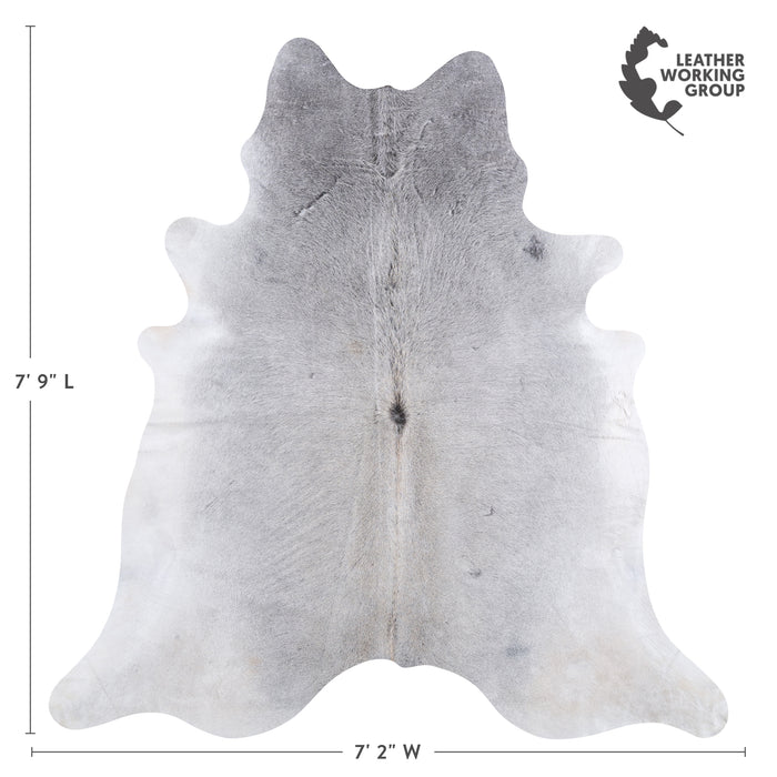 Brazilian Grey Cowhide Rug Size 7'9" L x 7'2" W 4830