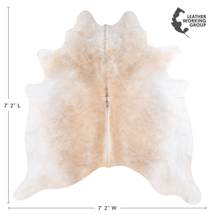 Brazilian Grey Palomino Cowhide Rug Size 7'2" L x 7'2" W 4900