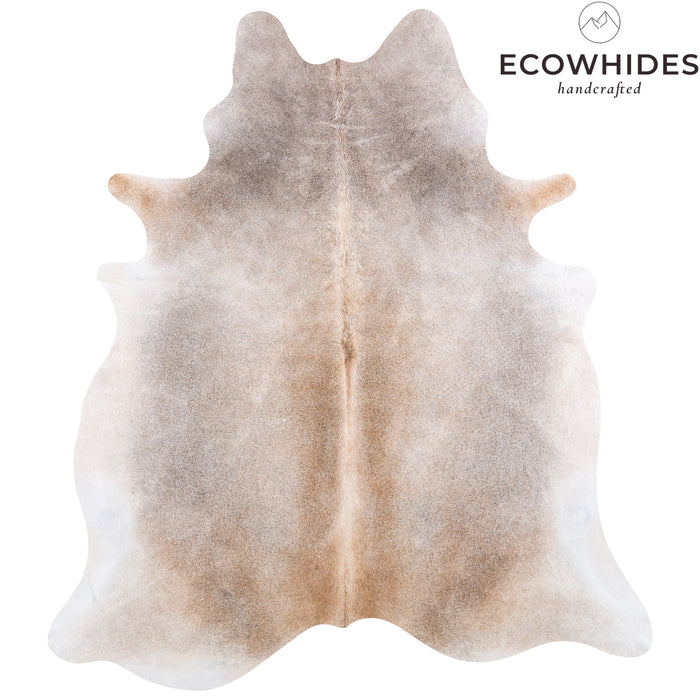 Brazilian Grey Palomino Cowhide Rug Size 7'5" L x 6'8" W 4909