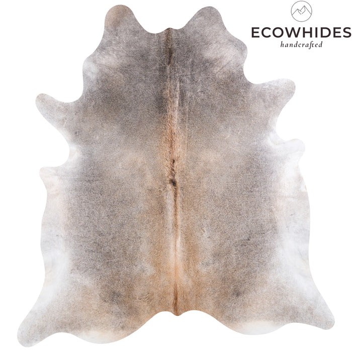 Brazilian Grey Palomino Cowhide Rug Size 7'9" L x 7'4" W 4924