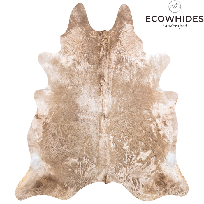 Brazilian Champagne Cowhide Rug Size 7'10" L x 6'9" W 4934