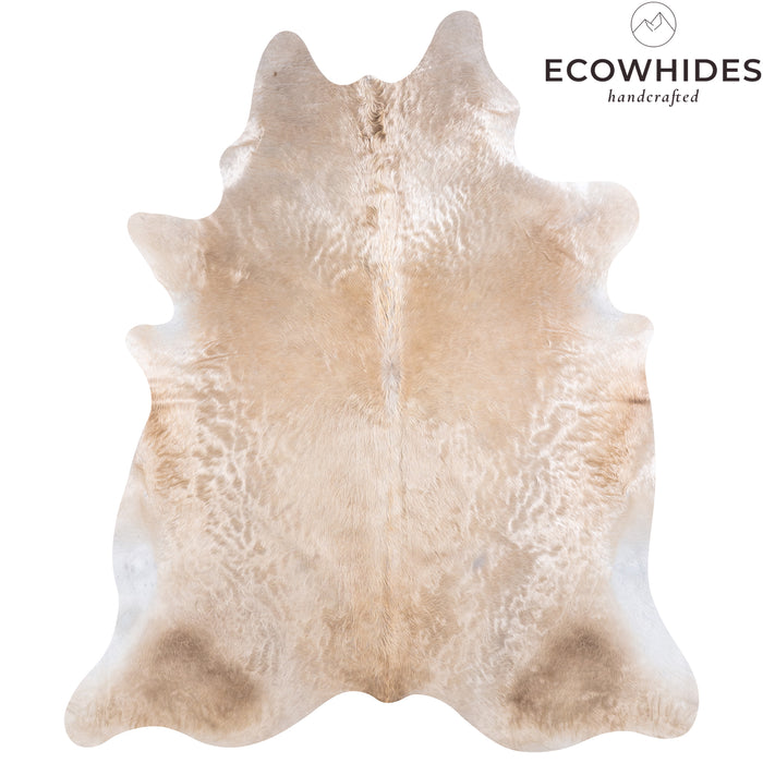 Brazilian Champagne Cowhide Rug Size 7'4" L x 6'4" W 4935