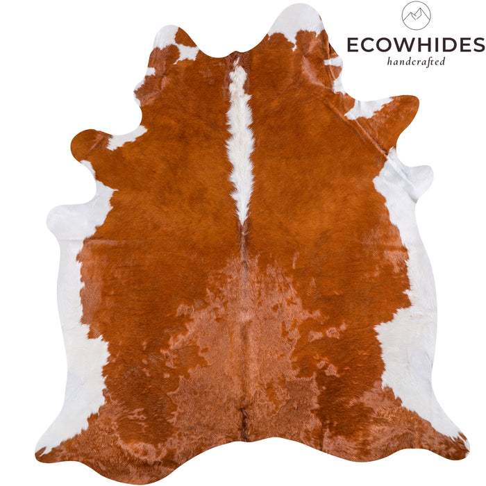Brazilian Hereford Cowhide Rug Size 7'7" L x 7'0" W 4993